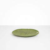 Dinosaur Designs Large Temple Platter in Olive Colour resin