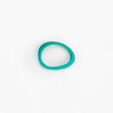 Dinosaur Designs Rock Wishbone Bangle in Mineral Swirl Colour resin with Wide Fit