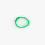 Dinosaur Designs Rock Wishbone Bangle in Leaf Colour resin with Wide Fit