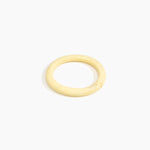 Dinosaur Designs Small Organic Oval Bangle in Lemon Colour resin with Wide Fit