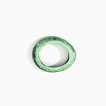 Dinosaur Designs Medium Rock Bangle in Moss Colour resin with Wide Fit