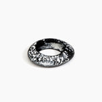 Dinosaur Designs SBRCKMED Medium Rock Bangle BLACK MARBLE