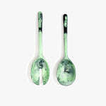 Dinosaur Designs Long Stone Servers in Moss Colour resin