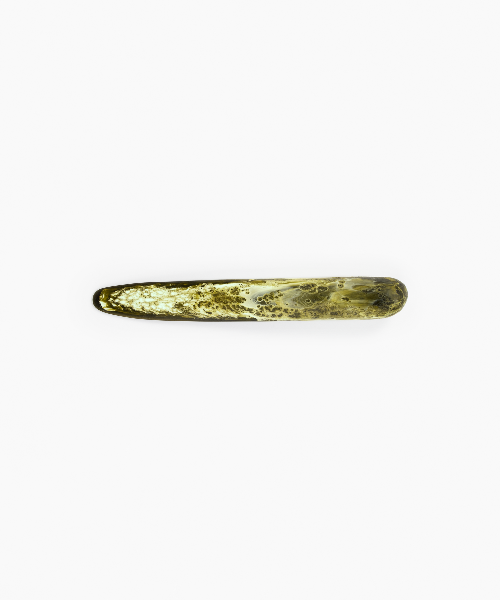 Dinosaur Designs Stone Cheese Knife in Malachite Colour resin