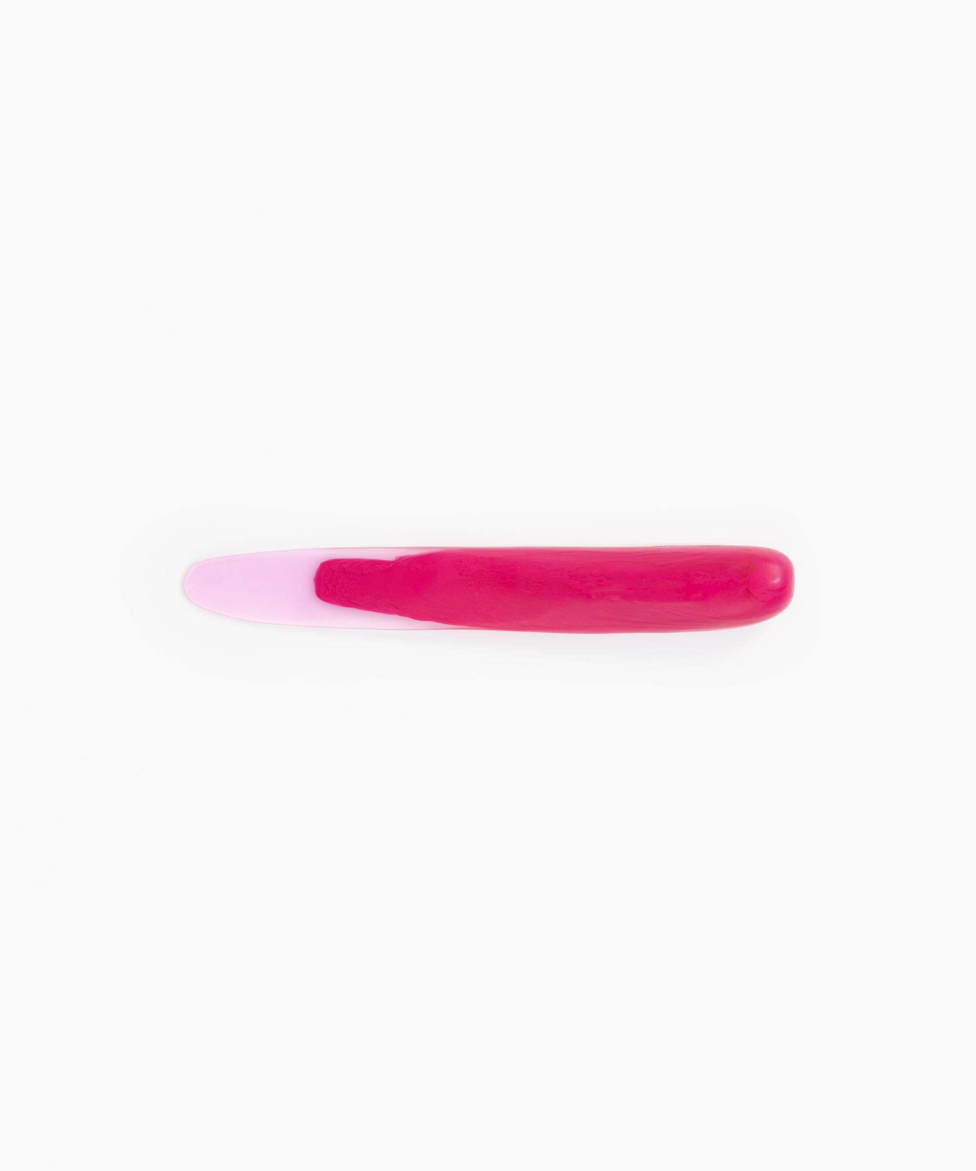 Dinosaur Designs Stone Cheese Knife in Flamingo Colour resin