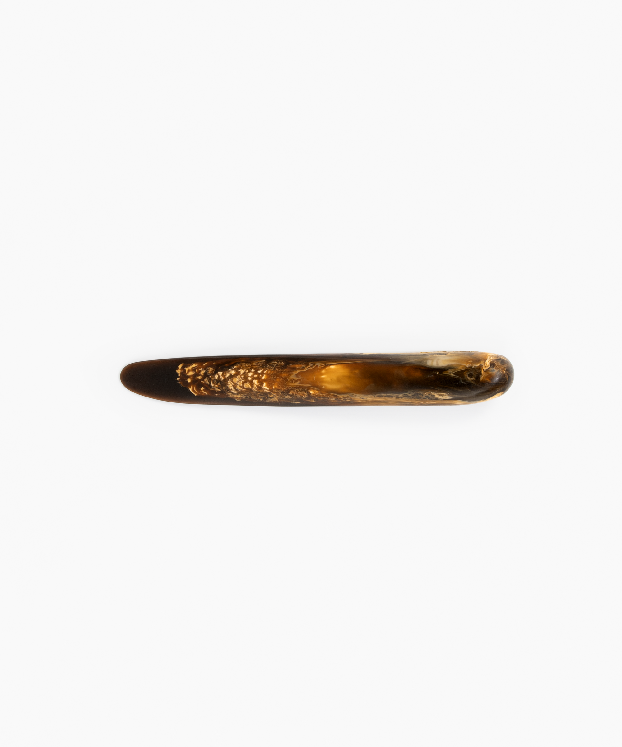 Dinosaur Designs Stone Cheese Knife in Dark Horn Colour resin