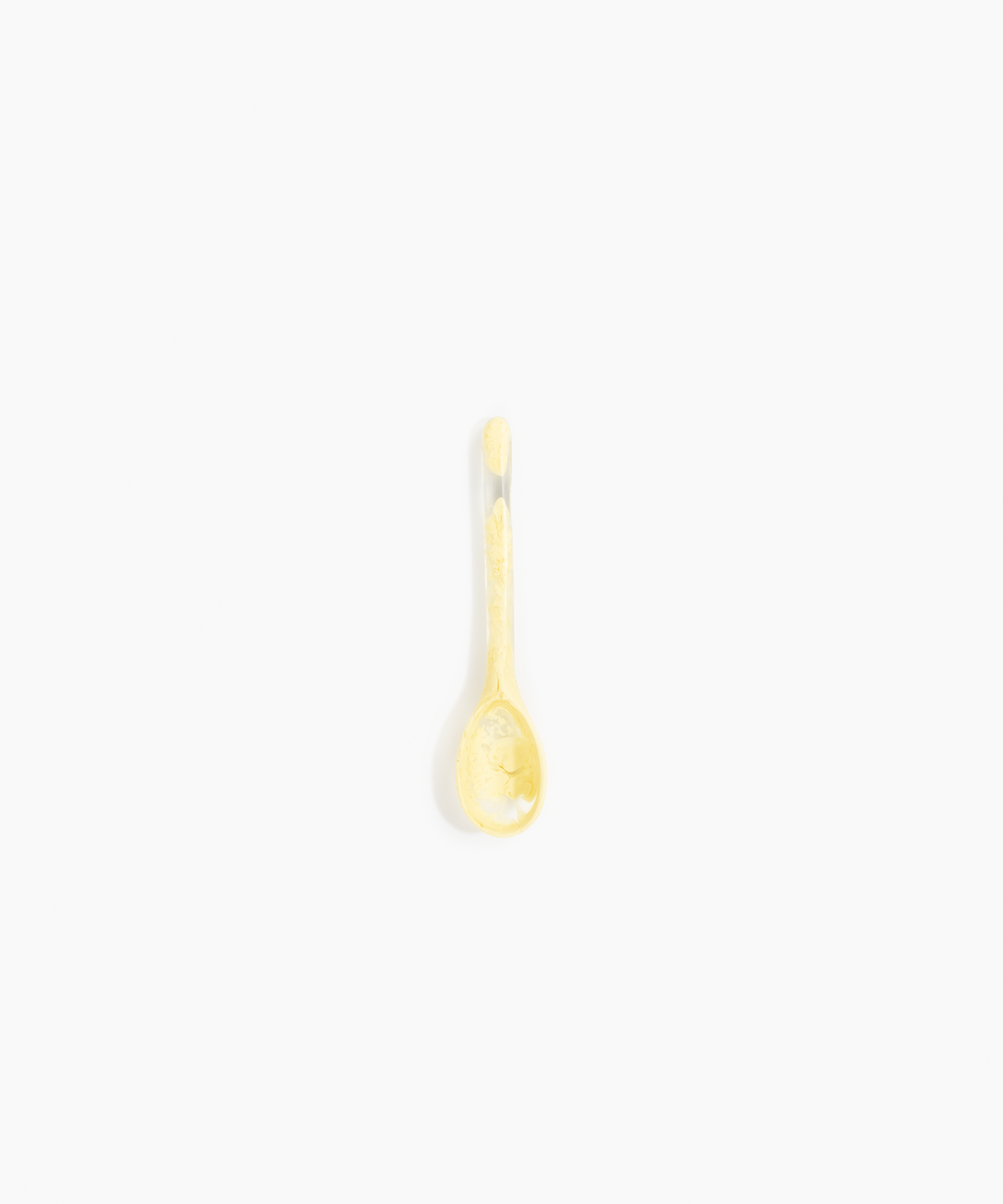 Dinosaur Designs Stone Spoon in Lemon Colour resin
