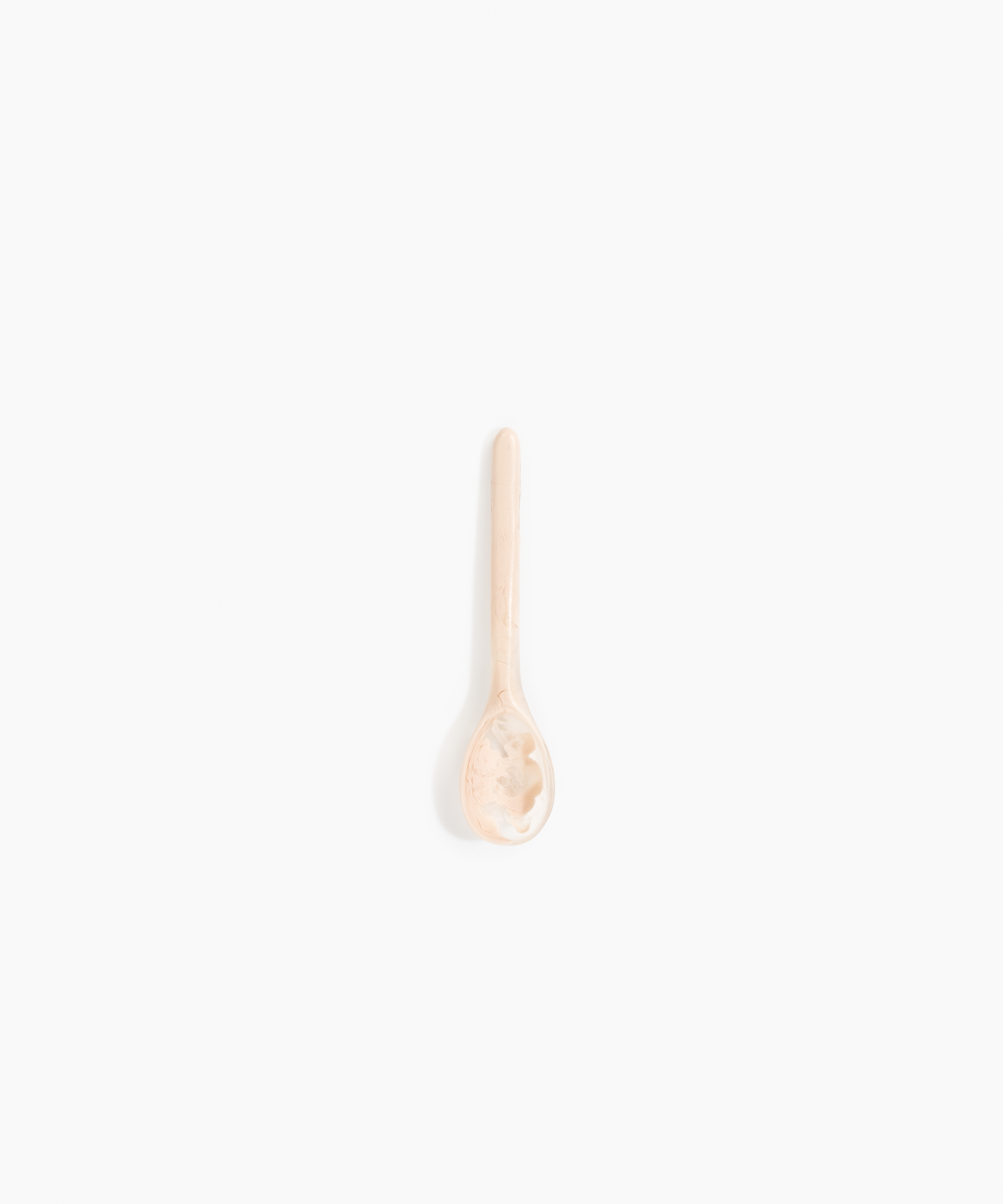 Dinosaur Designs Stone Spoon in Rose Swirl Colour resin