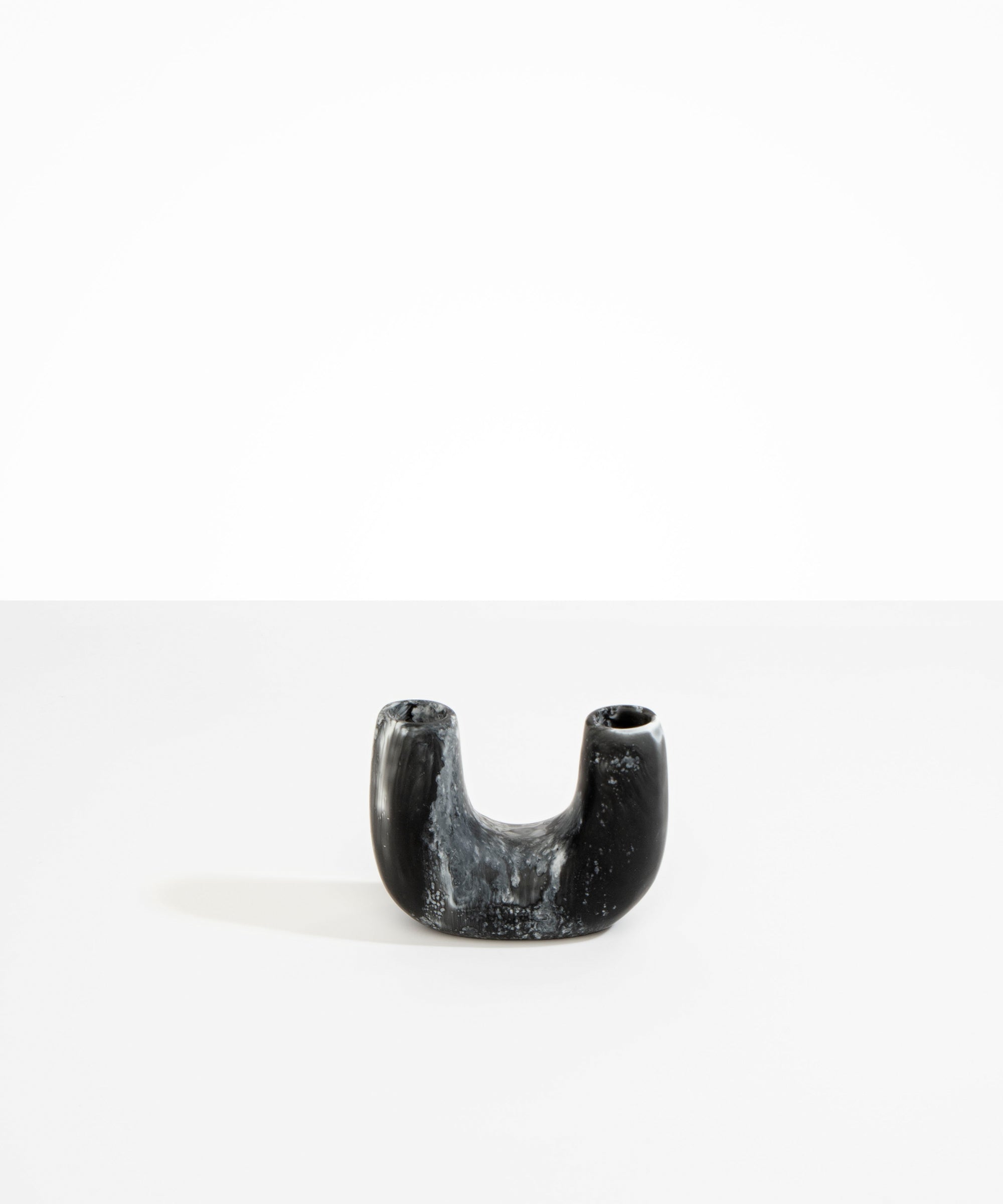 Dinosaur Designs Mini Branch Vase in Black Marble Colour resin