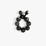 Dinosaur Designs Bold Ball Bracelet in Black Marble Colour resin with One Size Fit