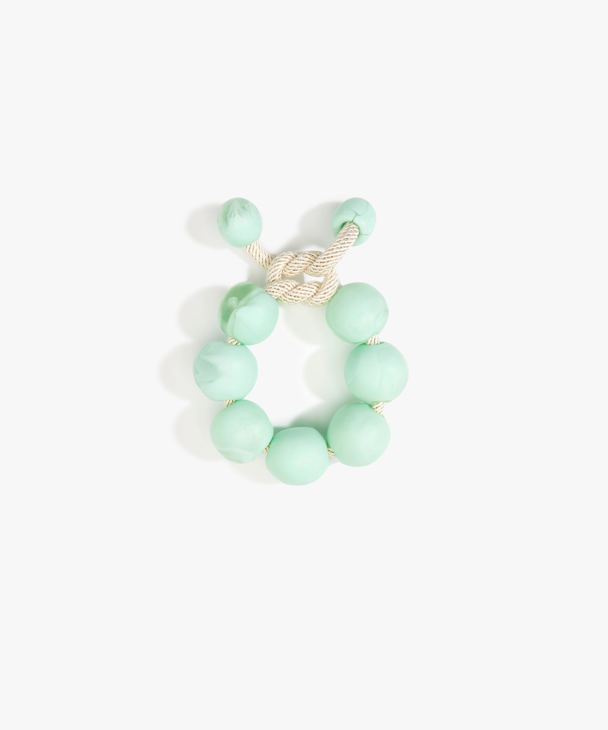 Dinosaur Designs Bold Ball Bracelet in Mint Colour resin with One Size Fit
