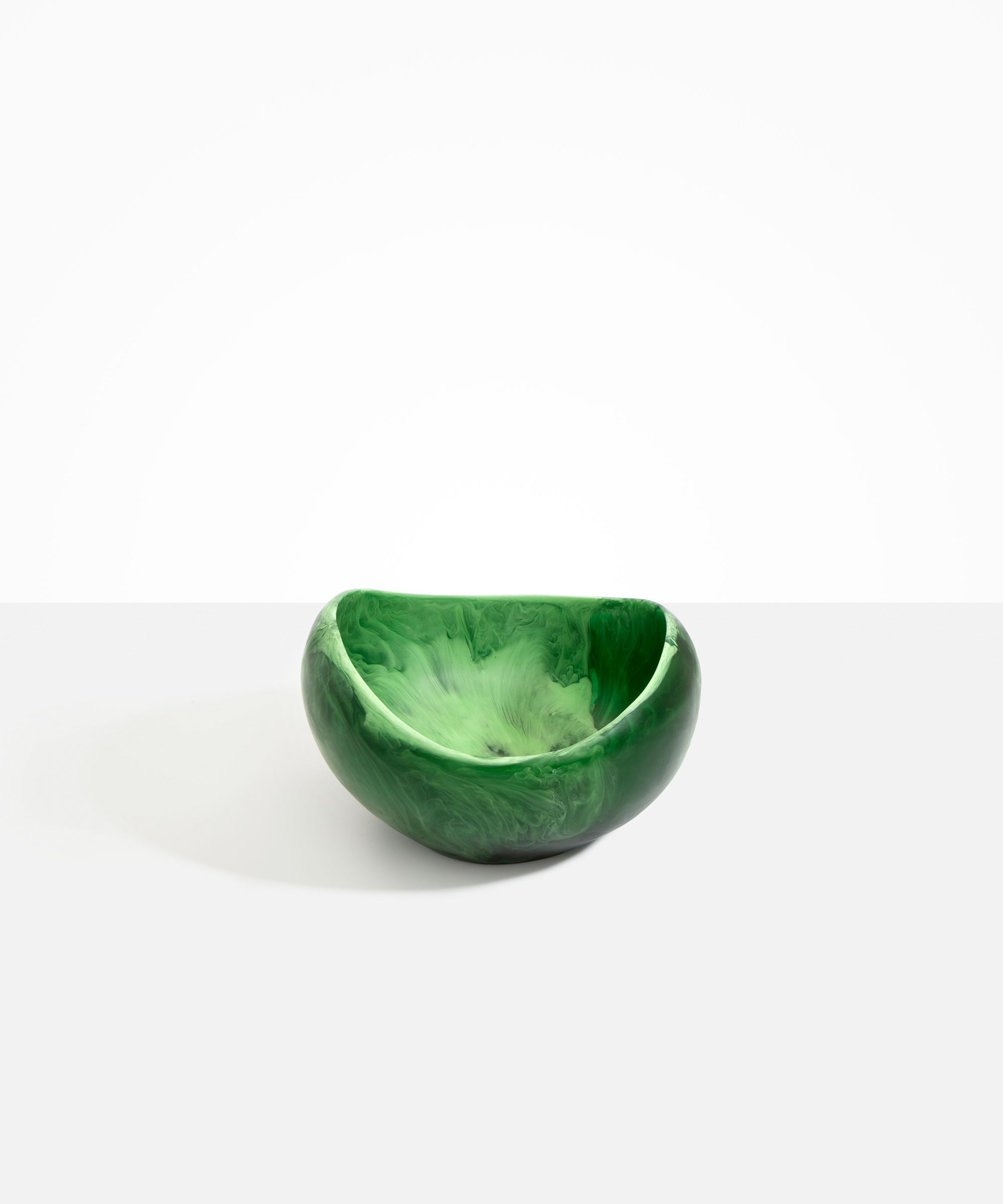 Dinosaur Designs Large Beetle Bowl in Moss Colour resin