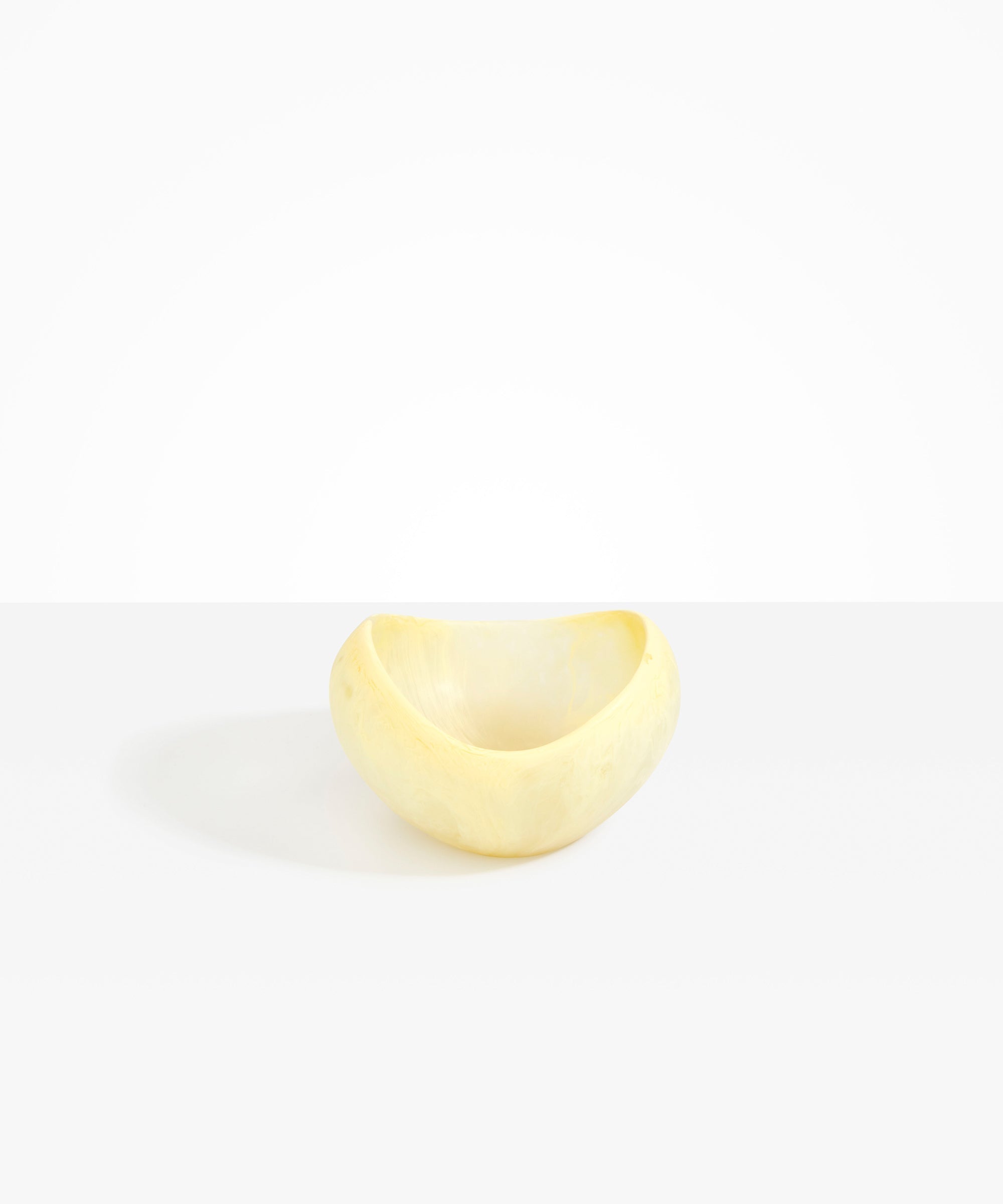 Dinosaur Designs Medium Beetle Bowl in Lemon Colour resin