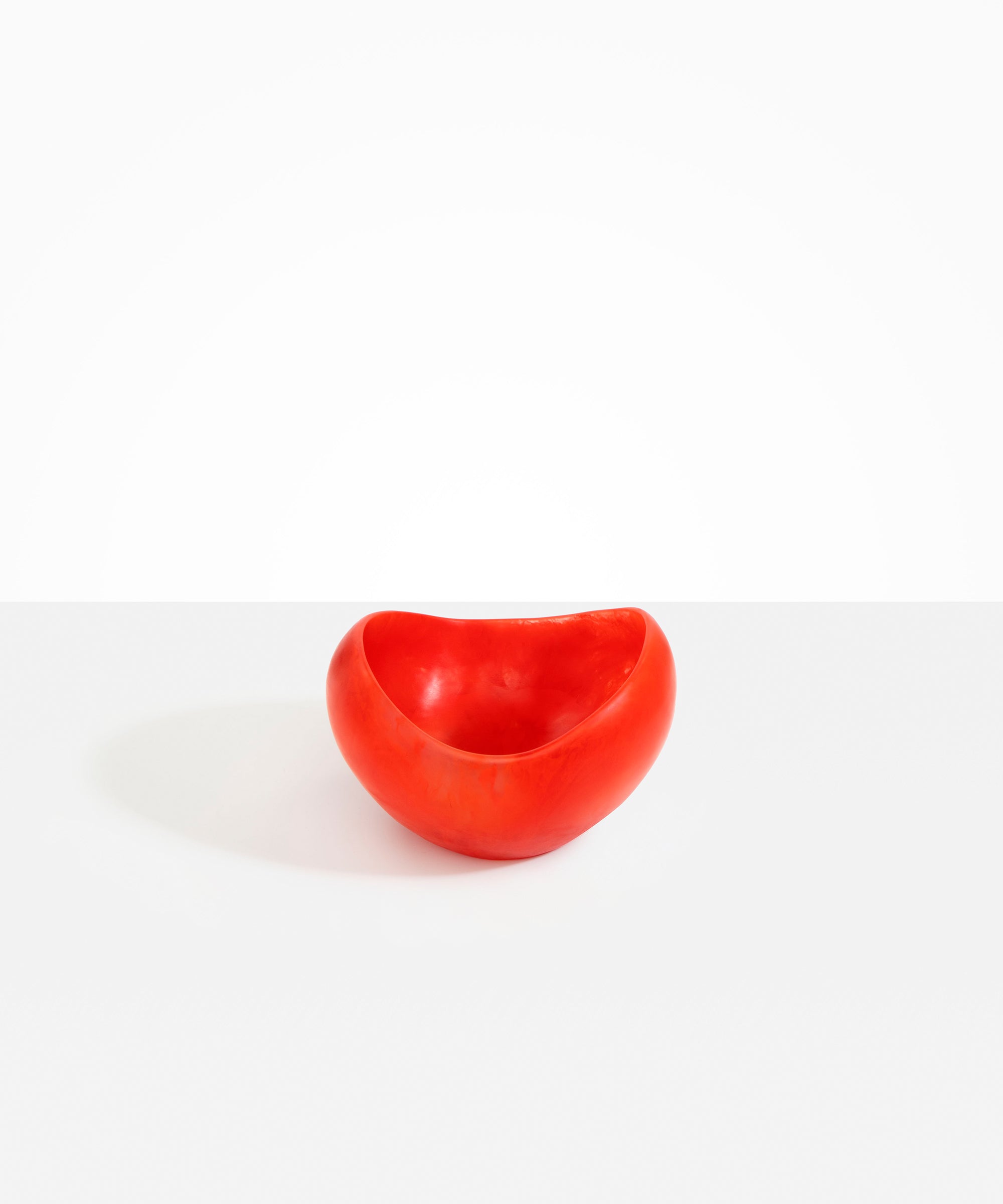 Dinosaur Designs Medium Beetle Bowl in Poppy Colour resin