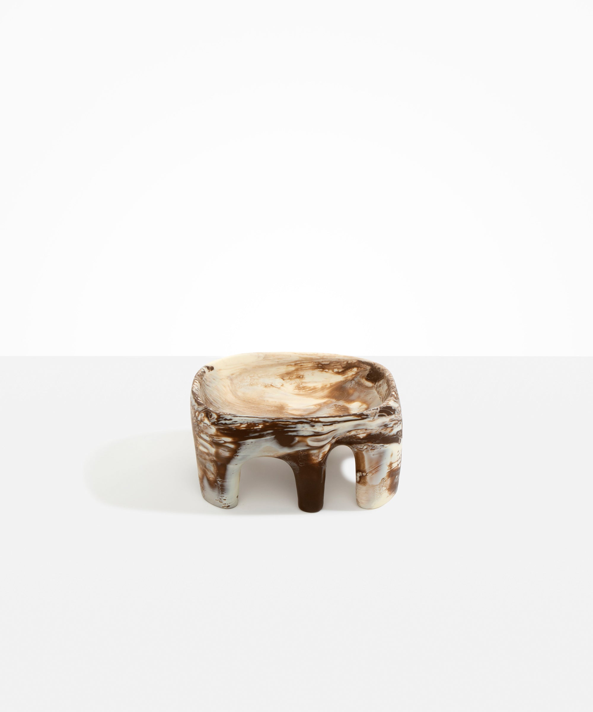 Dinosaur Designs Medium Branch Bowl in Cappuccino Colour resin