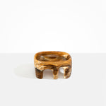 Dinosaur Designs Medium Branch Bowl in Light Horn Colour resin