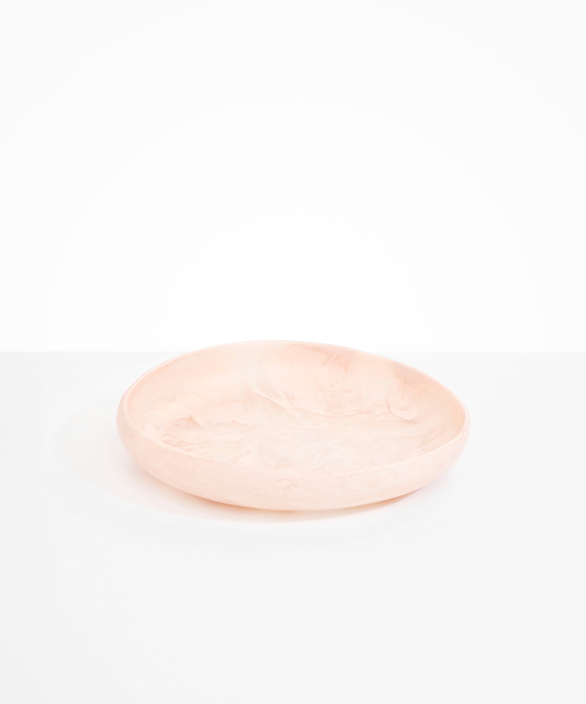 Dinosaur Designs Large Earth Bowl in Rose Swirl Colour resin