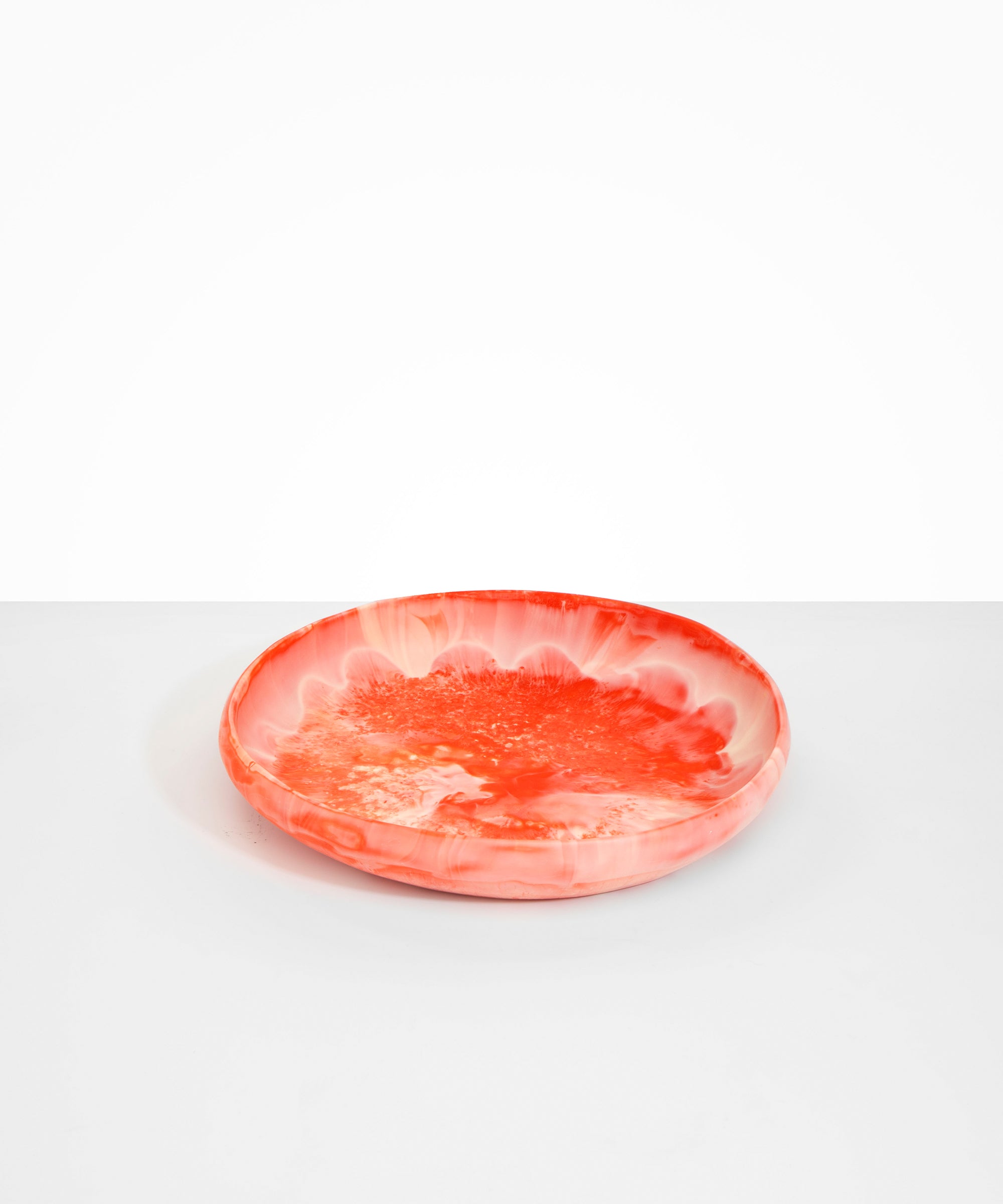 Dinosaur Designs Large Earth Bowl in Strawberry Colour resin