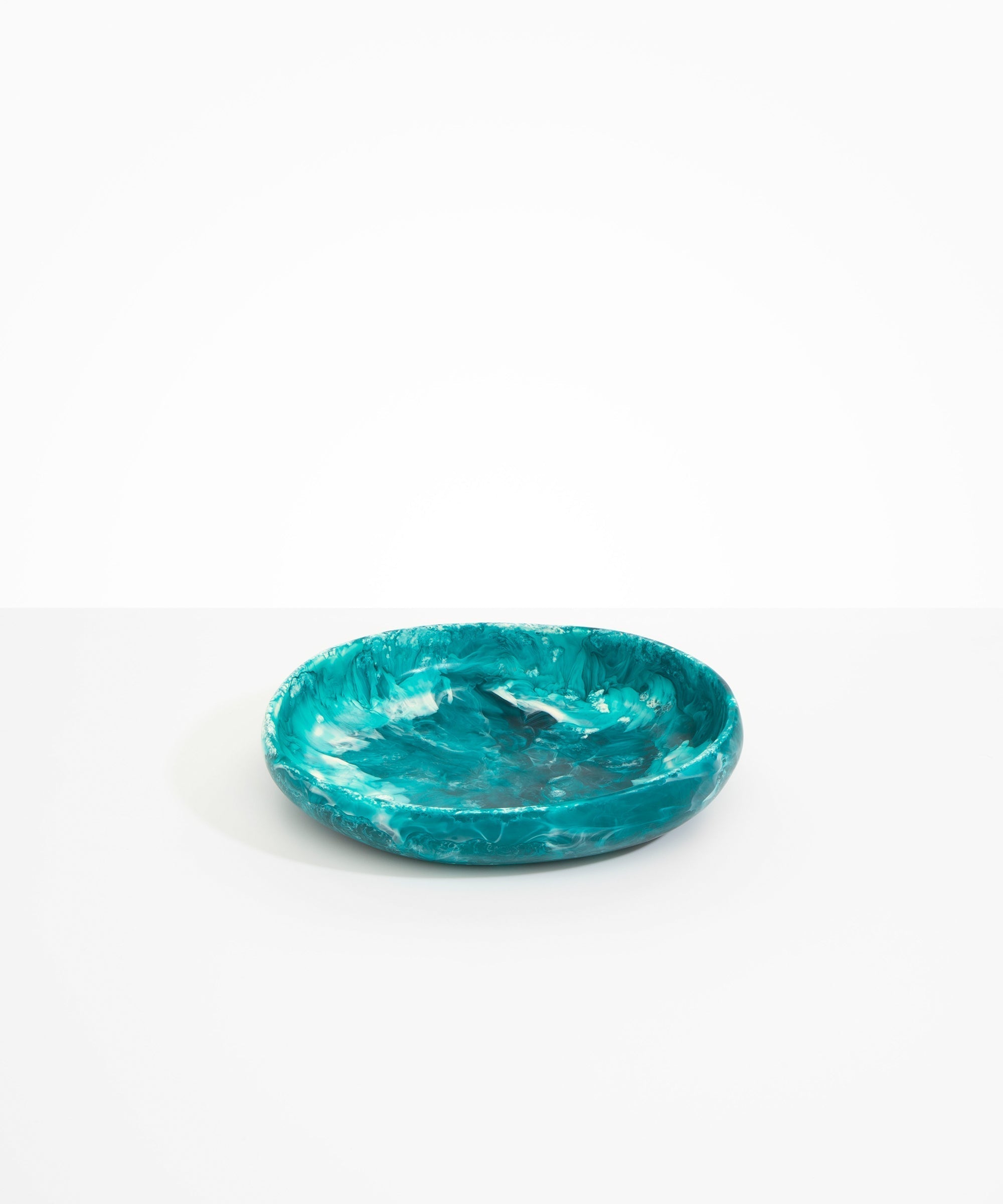 Dinosaur Designs Medium Earth Bowl in Lagoon Colour resin