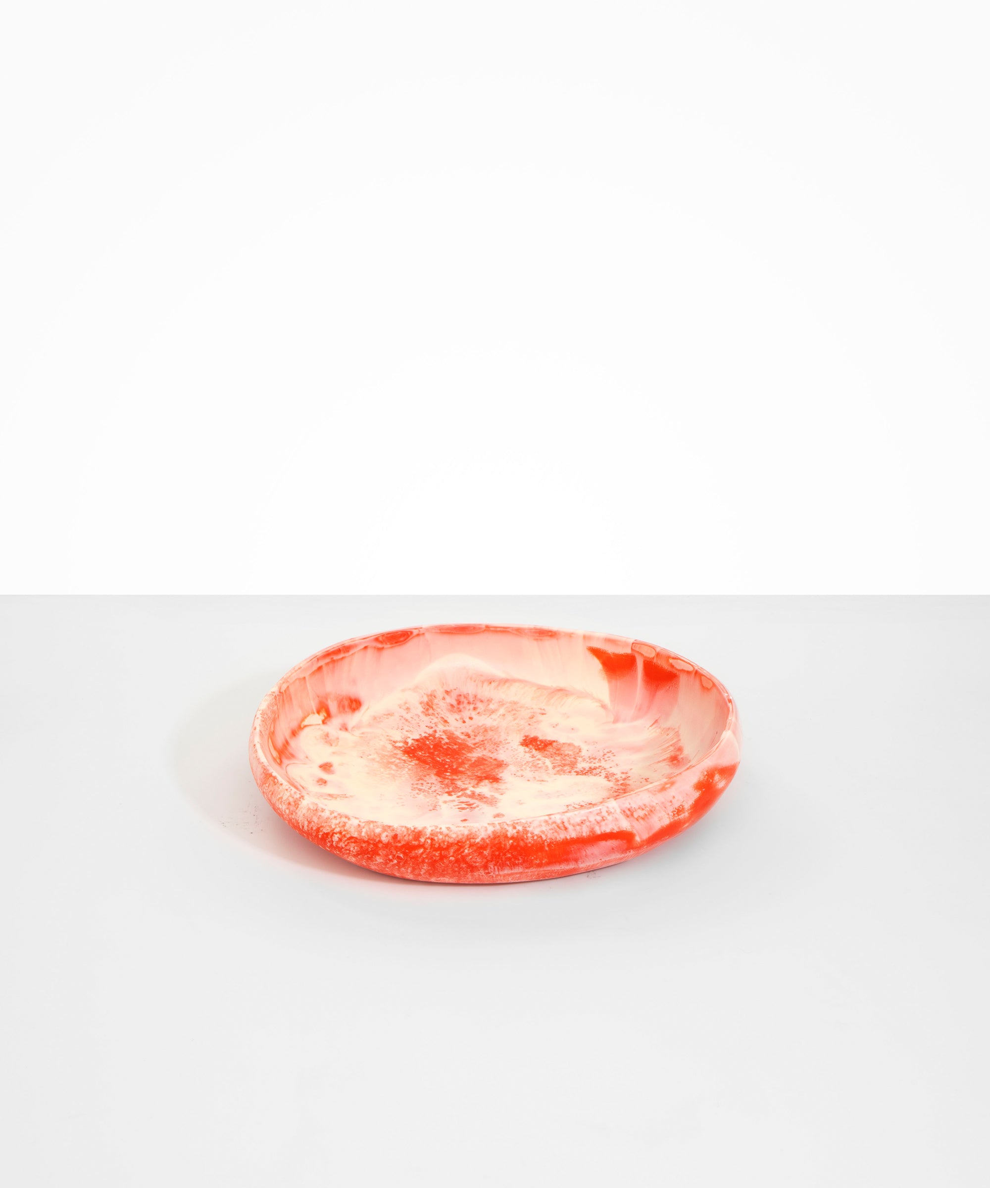 Dinosaur Designs Medium Earth Bowl in Strawberry Colour resin