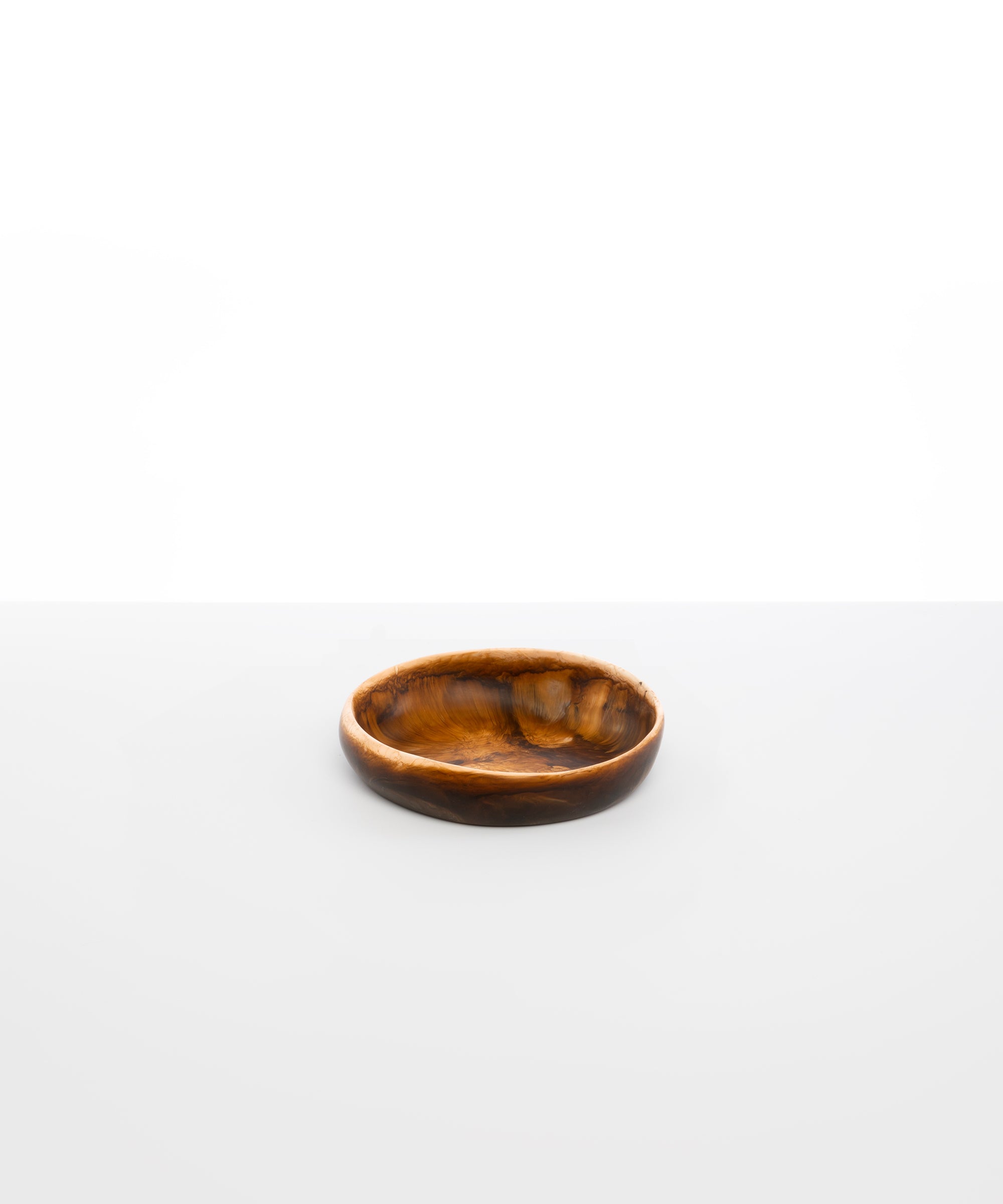 Dinosaur Designs Small Earth Bowl in Dark Horn Colour resin