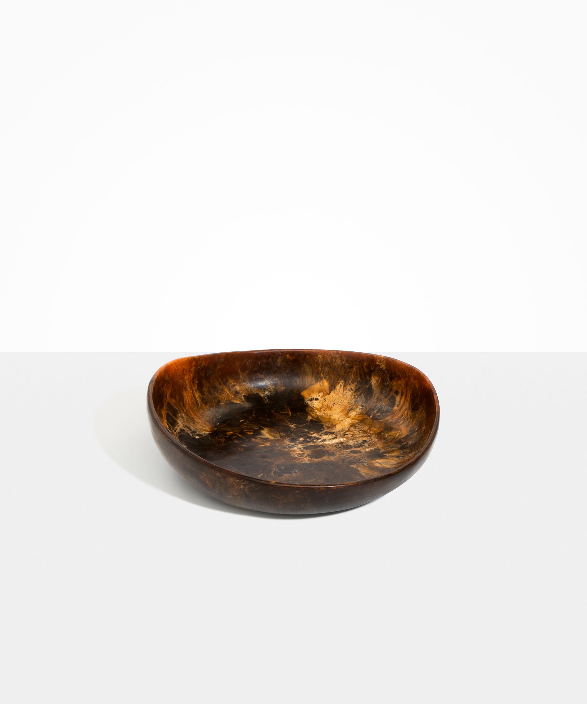 Dinosaur Designs Medium Flow Bowl in Dark Horn Colour resin