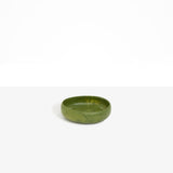 Dinosaur Designs Small Rock Bowl in Olive Colour resin