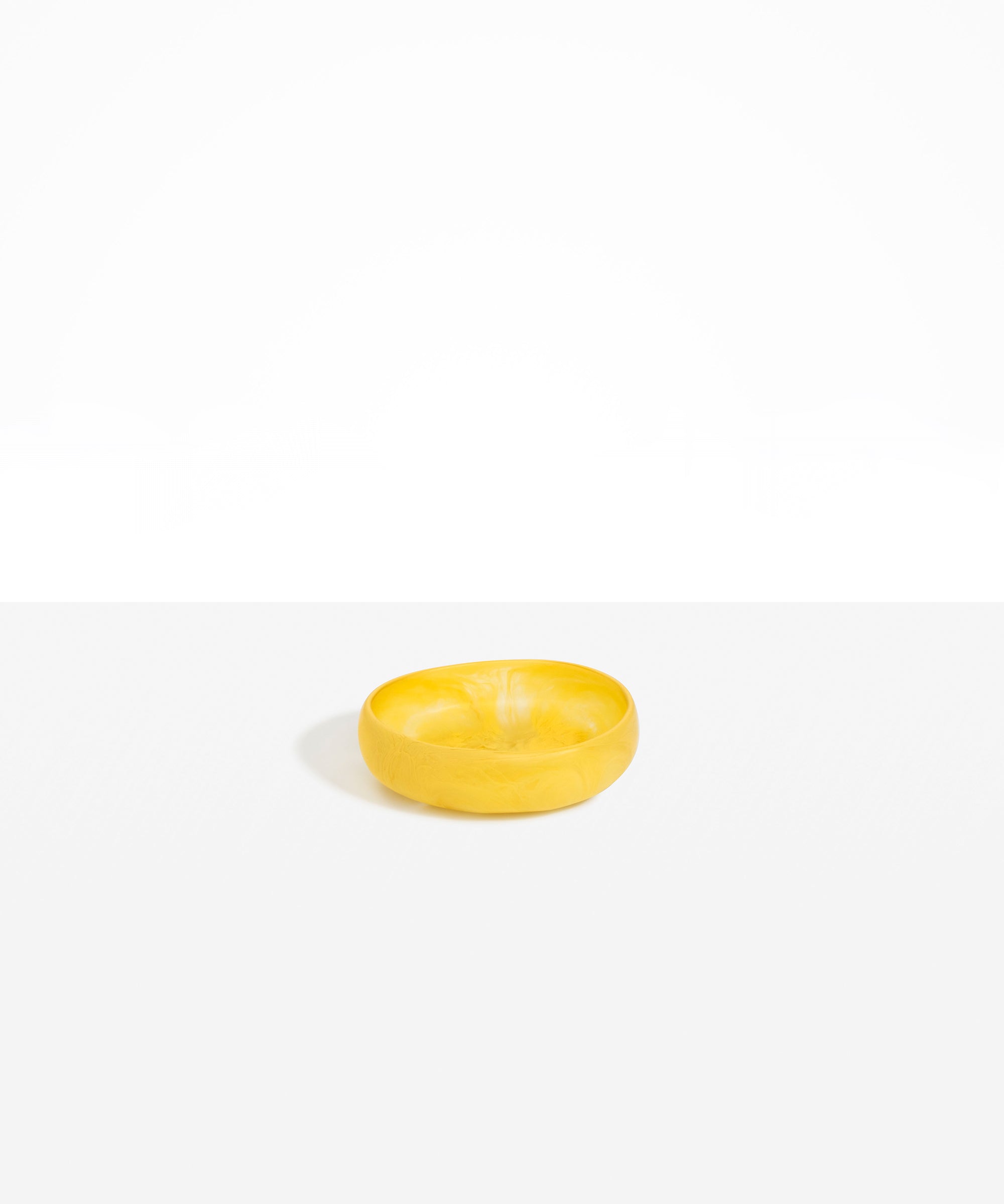 Dinosaur Designs Small Rock Bowl in Pollen Colour resin
