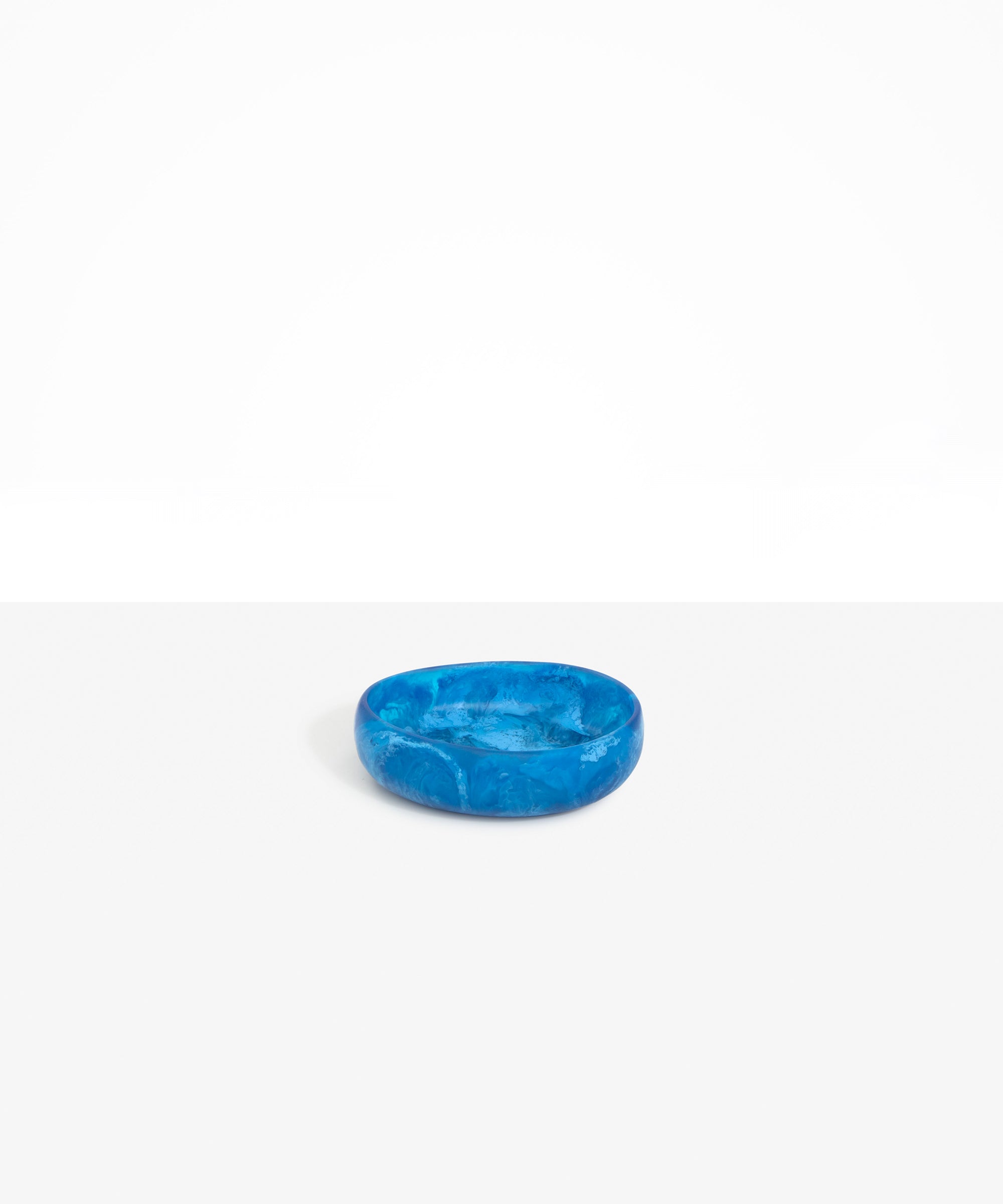 Dinosaur Designs Small Rock Bowl in Sky Colour resin