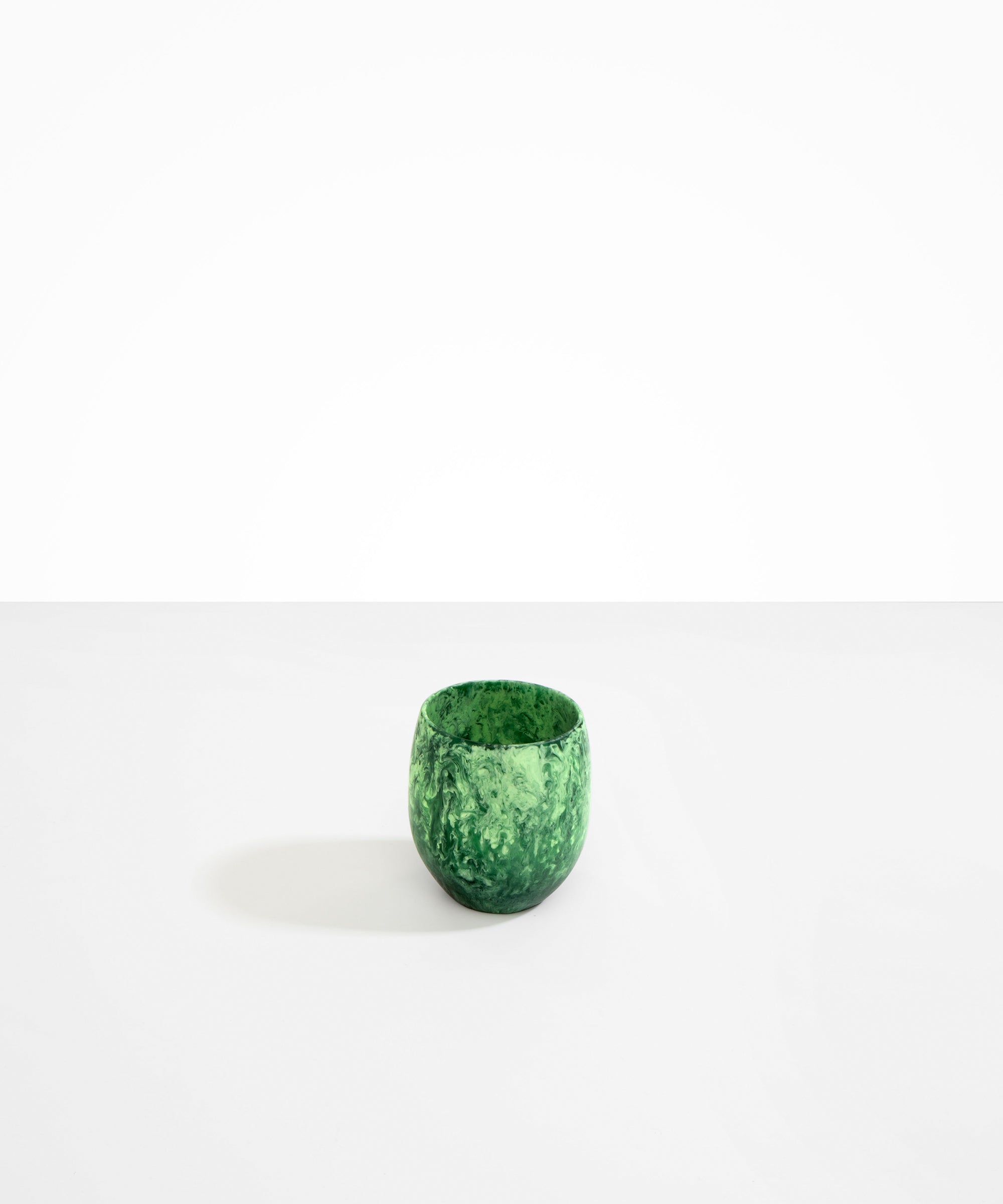 Dinosaur Designs Large Rock Cup in Moss Colour resin