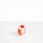 Dinosaur Designs Large Rock Cup in Strawberry Colour resin