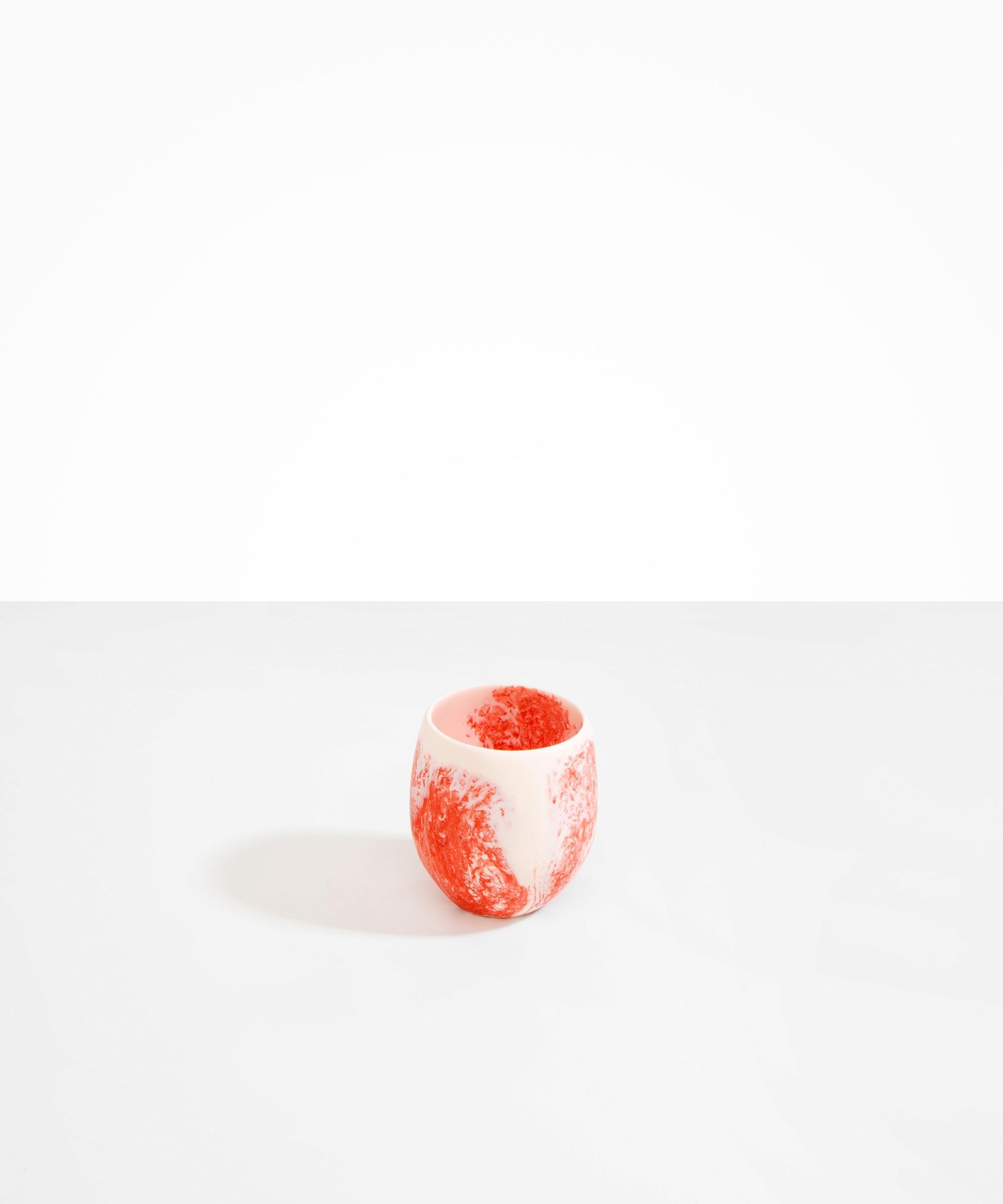 Dinosaur Designs Large Rock Cup in Strawberry Colour resin