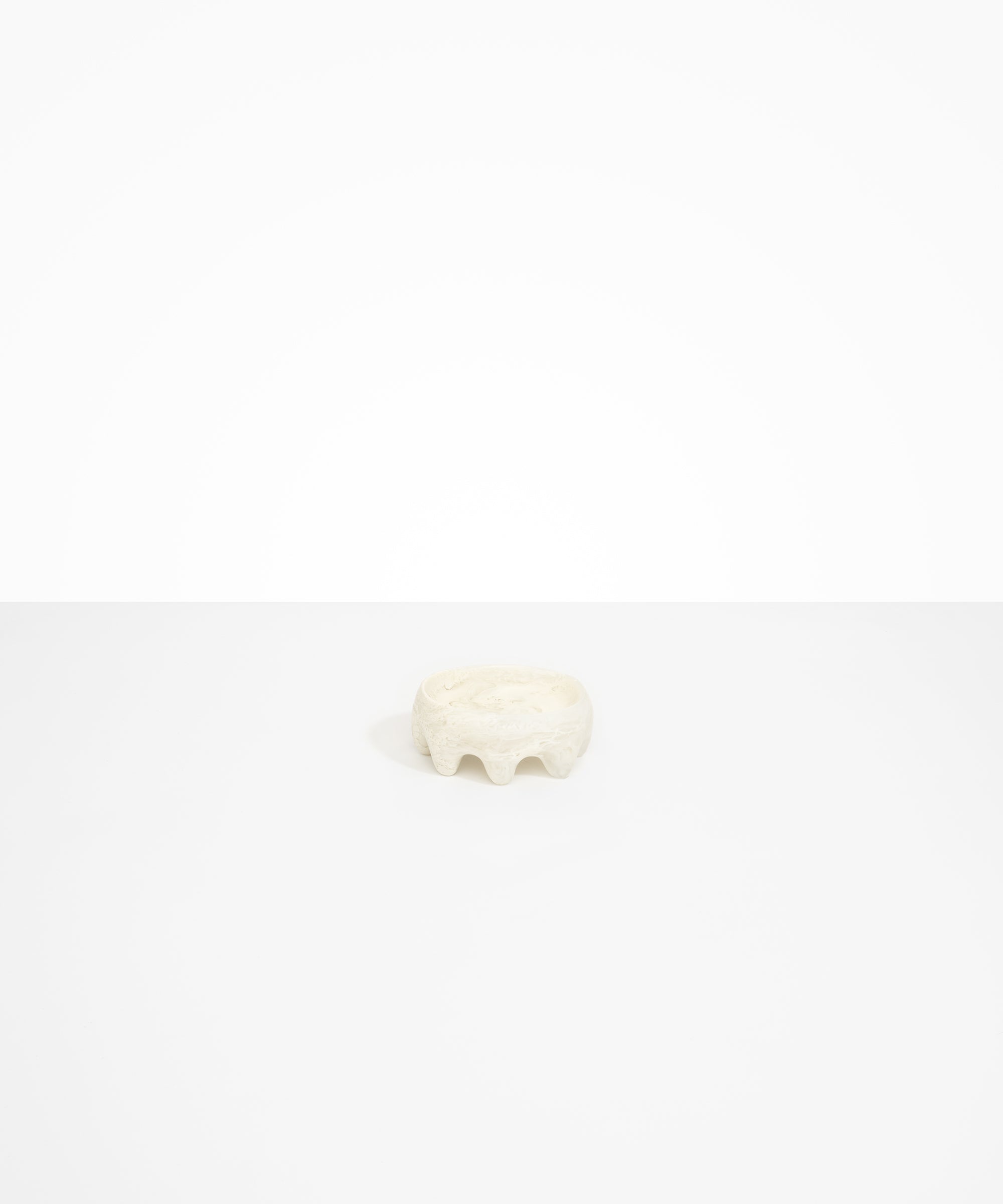 Dinosaur Designs Crown Dish in Chalk Swirl Colour resin