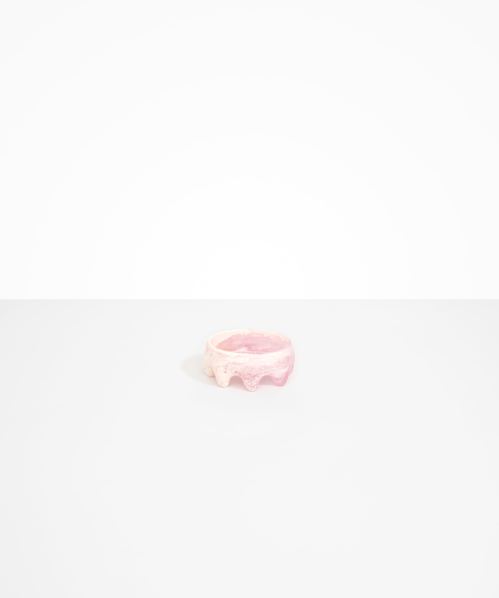 Dinosaur Designs Crown Dish in Shell Pink Colour resin