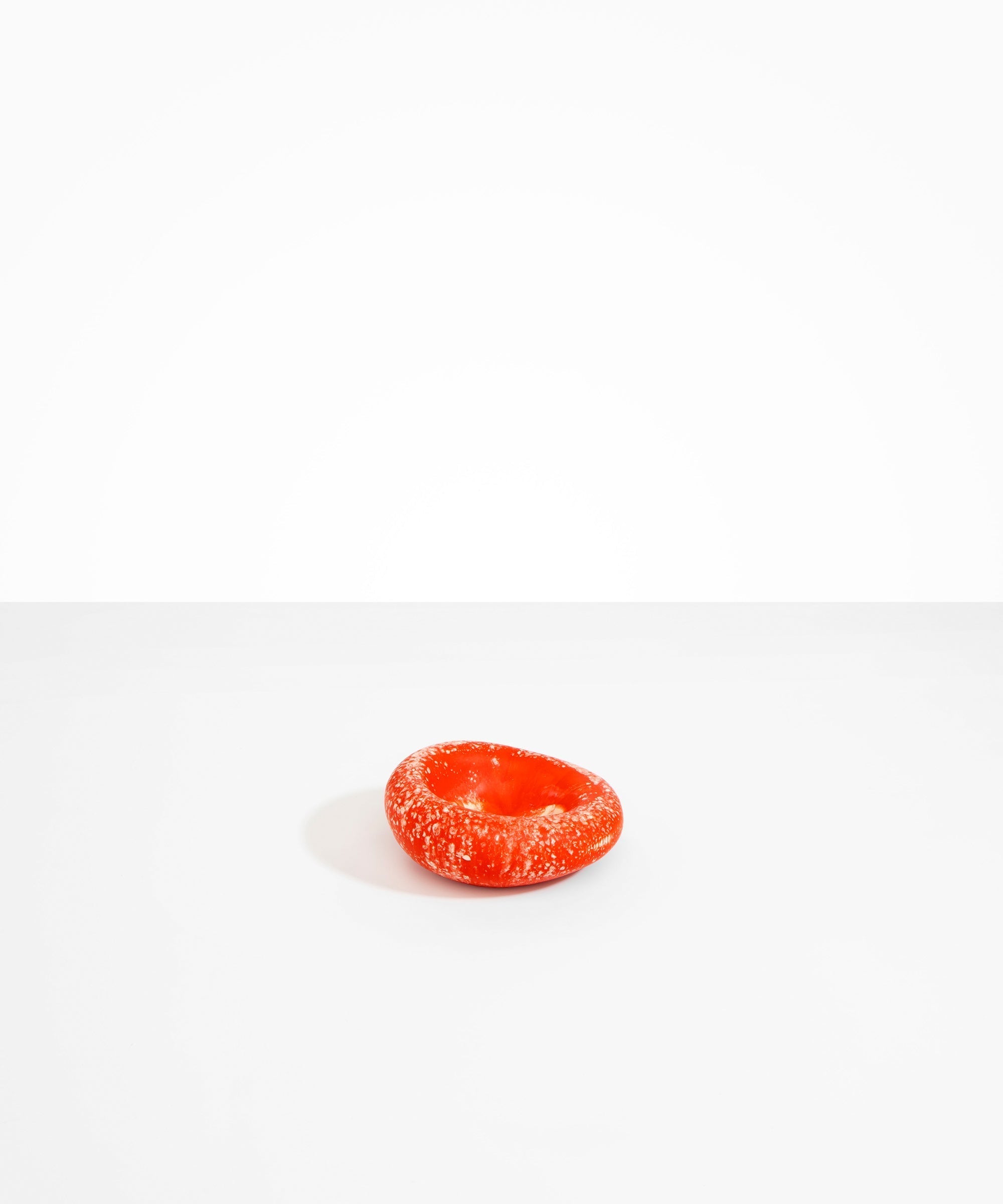 Dinosaur Designs Medium Drift Dish in Strawberry Colour resin