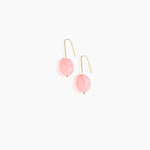 Dinosaur Designs Earth Wire Earrings in Parakeet Colour resin with Gold-Filled Material