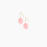Dinosaur Designs Earth Wire Earrings in Parakeet Colour resin with Gold-Filled Material