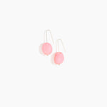 Dinosaur Designs Earth Wire Earrings in Parakeet Colour resin with 925 Sterling Silver Material