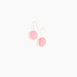 Dinosaur Designs Earth Wire Earrings in Parakeet Colour resin with 925 Sterling Silver Material