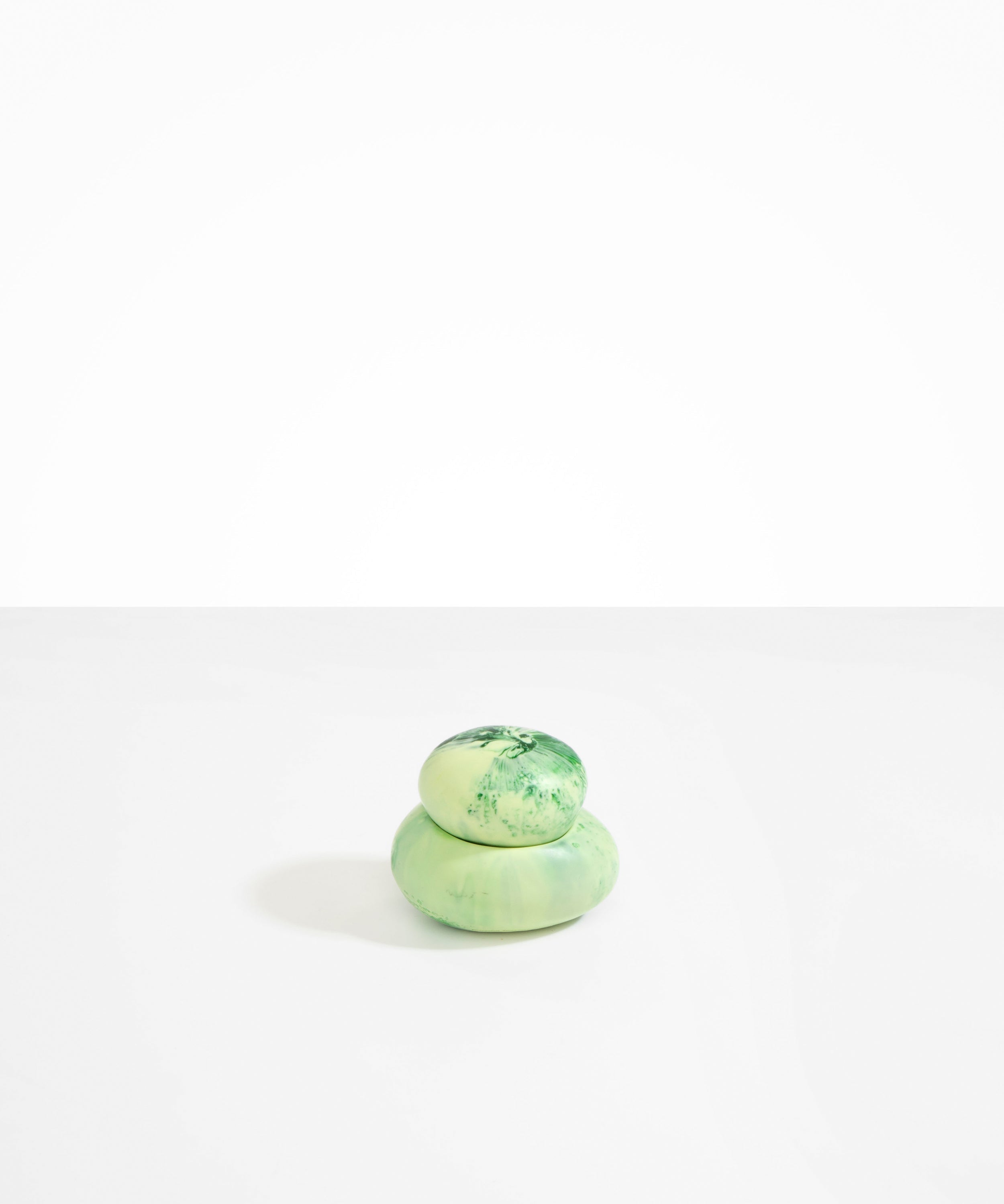 Dinosaur Designs Medium Pebble Jar in Grass Colour resin
