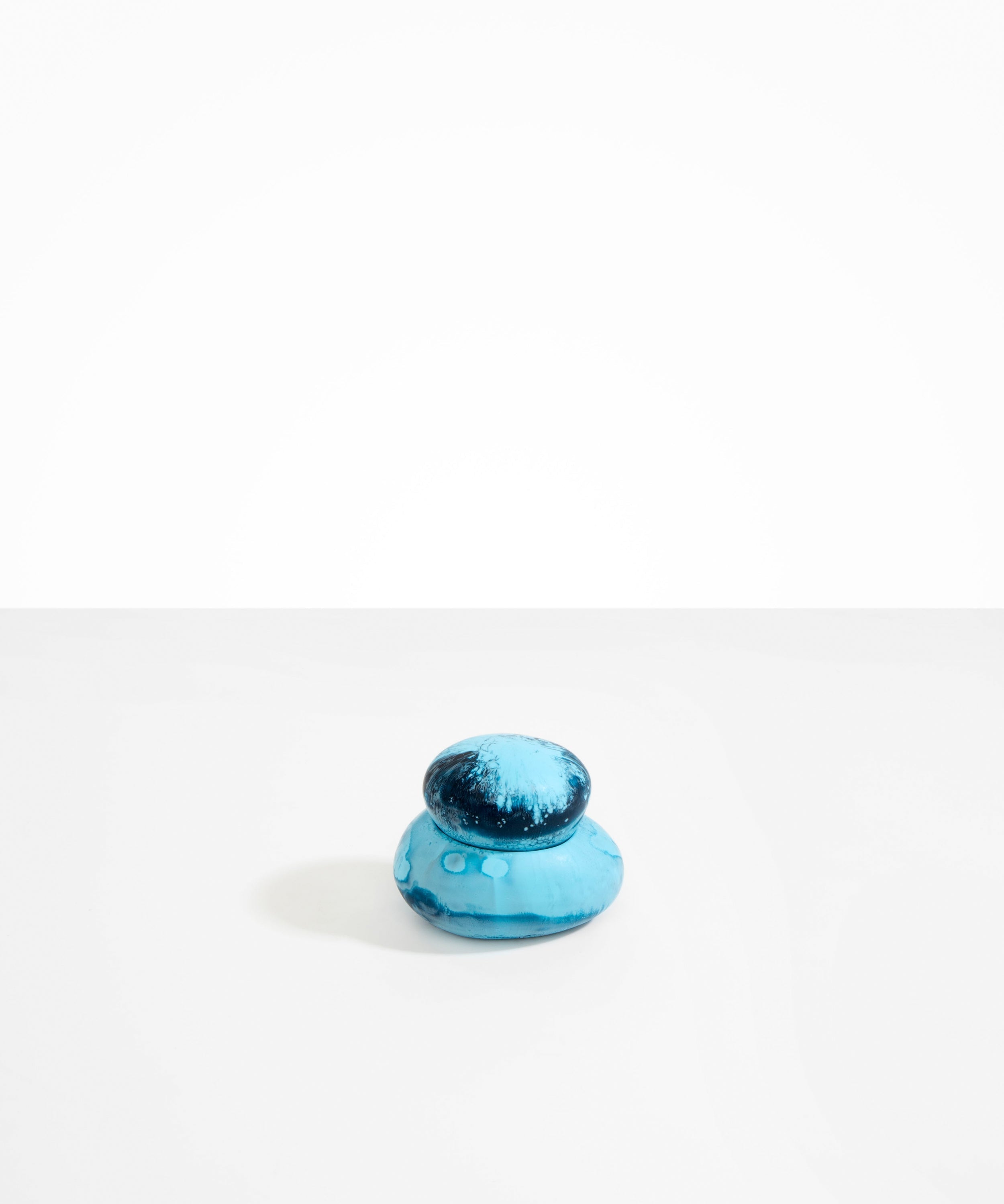 Dinosaur Designs Medium Pebble Jar in Water Colour resin