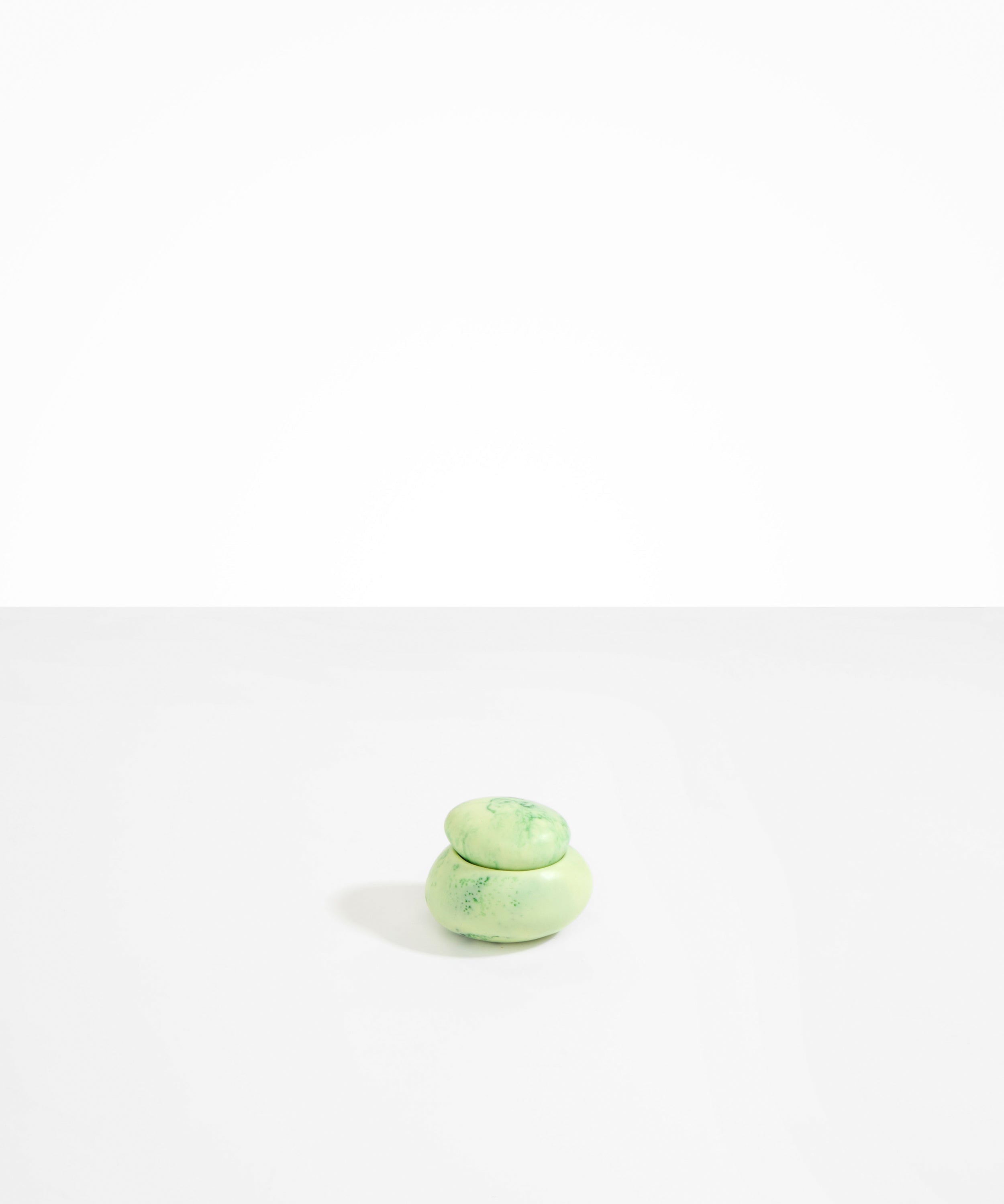 Dinosaur Designs Small Pebble Jar in Grass Colour resin