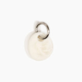 Dinosaur Designs Earth Keyring in Chalk Swirl Colour resin with Gunmetal Metal