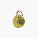 Dinosaur Designs Earth Keyring in Malachite Colour resin with Gunmetal Metal