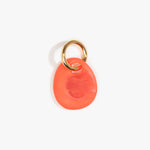 Dinosaur Designs Earth Keyring in Lychee Colour resin with Brass Metal