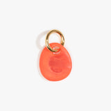 Dinosaur Designs Earth Keyring in Lychee Colour resin with Brass Metal