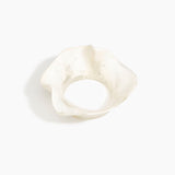 Dinosaur Designs Orchid Bangle in Chalk Swirl Colour resin with Wide Fit