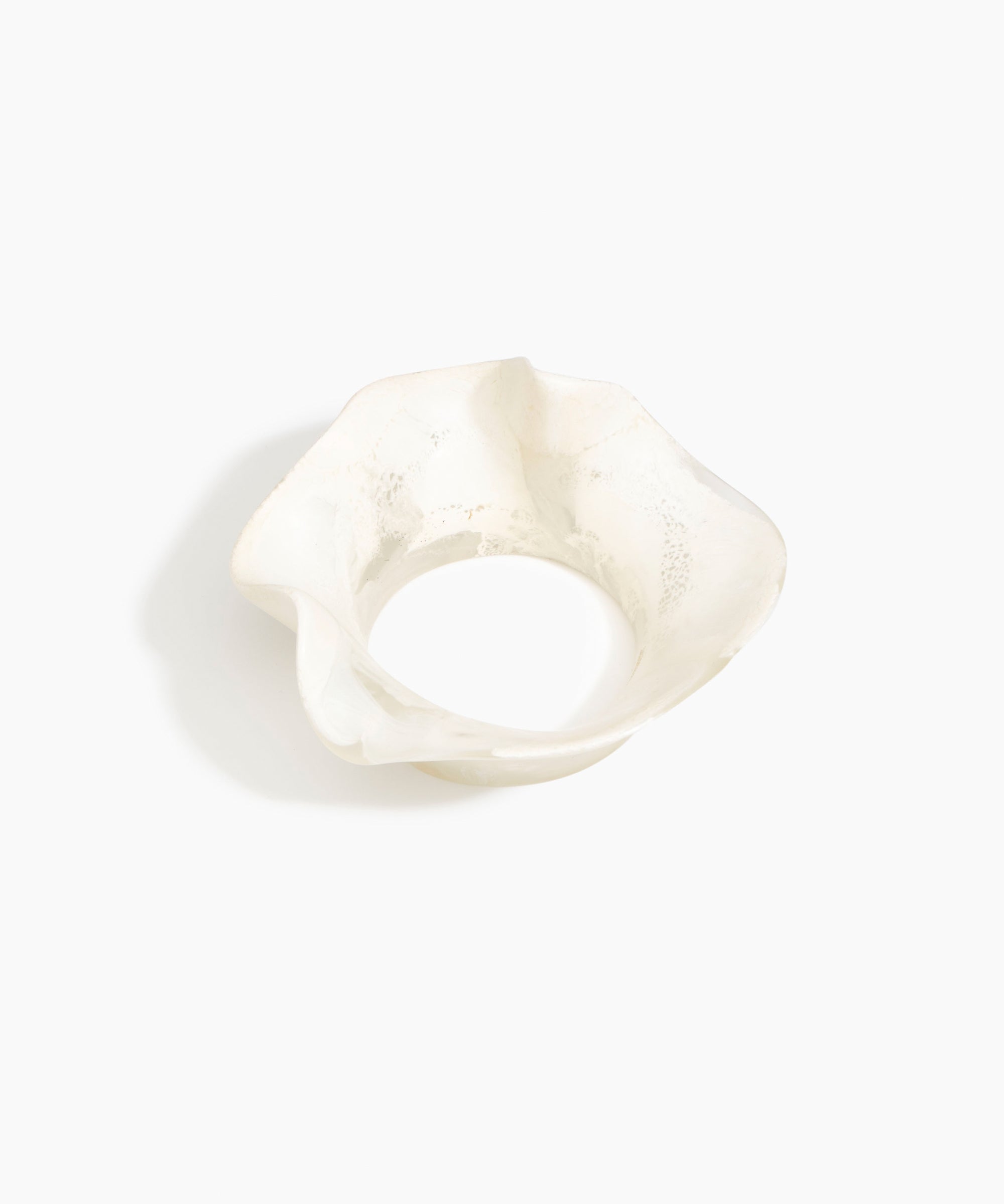Dinosaur Designs Orchid Bangle in Chalk Swirl Colour resin with Wide Fit