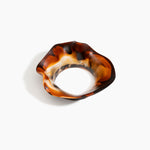 Dinosaur Designs Orchid Bangle in Dark Horn Colour resin with Wide Fit