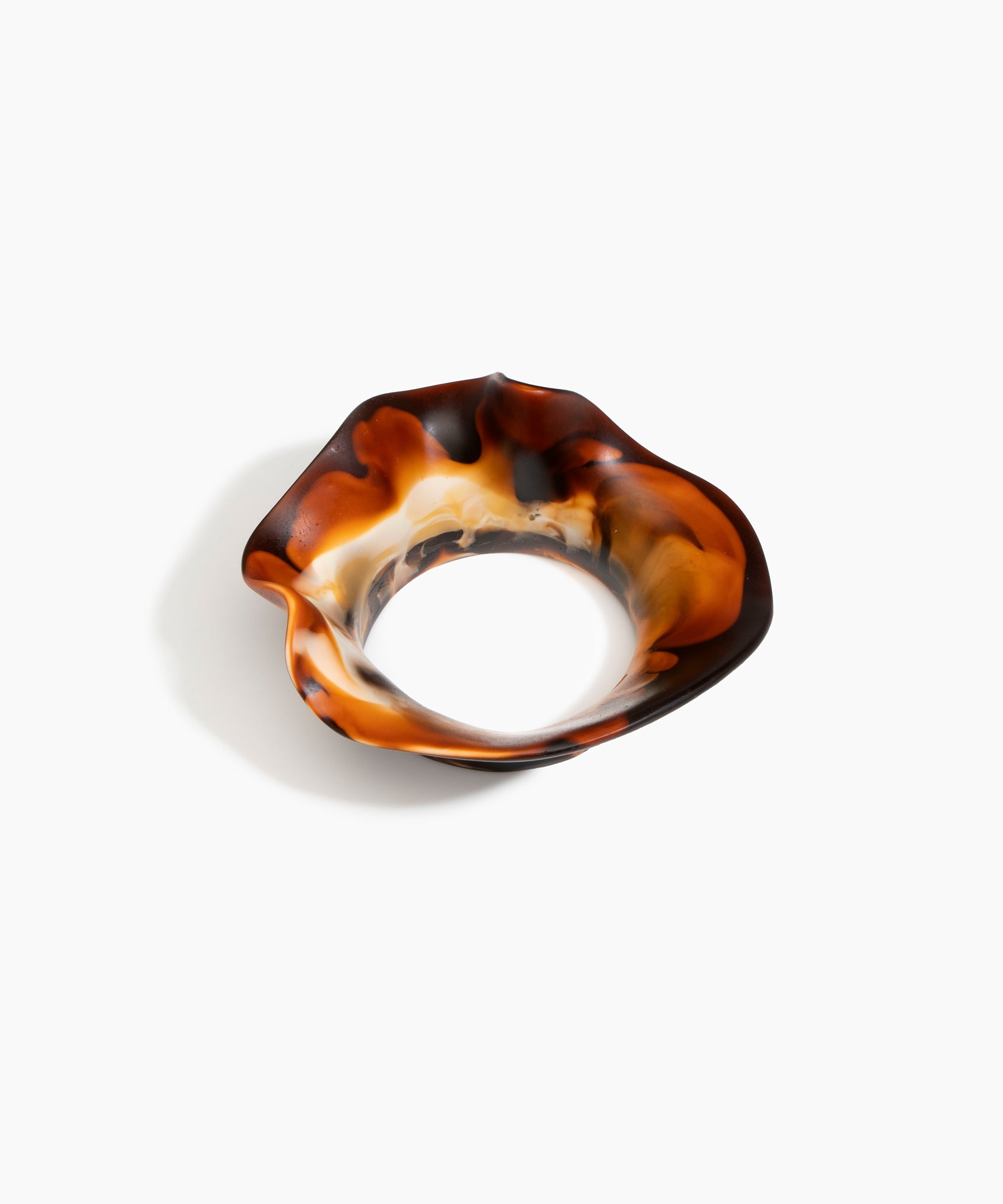 Dinosaur Designs Orchid Bangle in Dark Horn Colour resin with Wide Fit